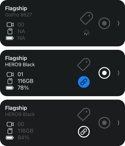 camera information states